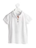 Burberry Kids Classic Polo Shirt, Girl's, Size: 12 Yrs, White