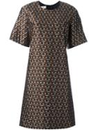Marni Magi Jacquard Dress, Women's, Size: 42, Brown, Silk/cotton/acetate/polyamide