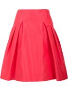 Carolina Herrera 'faille Party' Skirt, Women's, Size: 10, Red, Silk