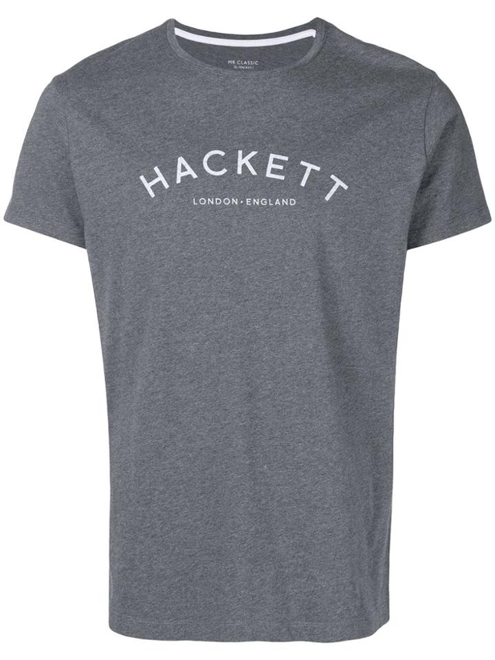Hackett Logo Print T-shirt - Grey