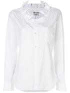 Comme Des Garçons Comme Des Garçons Ruffled Round Neck Shirt - White