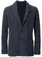 Lardini Two Button Blazer, Men's, Size: Xl, Grey, Wool/nylon