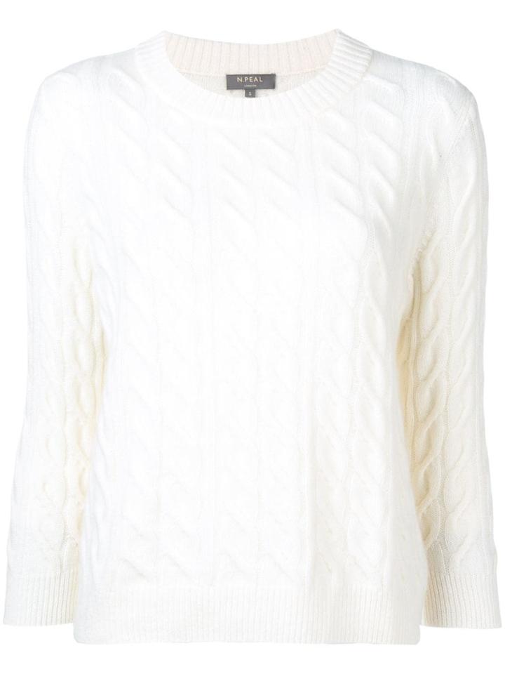N.peal Cable Knit Sweater - Neutrals