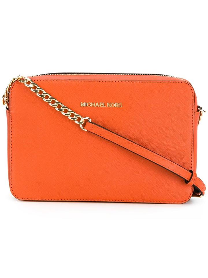 Michael Michael Kors Large Jet Set Crossbody Bag - Yellow & Orange
