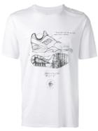 Nike Huarache Sketch Printed T-shirt, Men's, Size: Large, White, Cotton/polyester/viscose