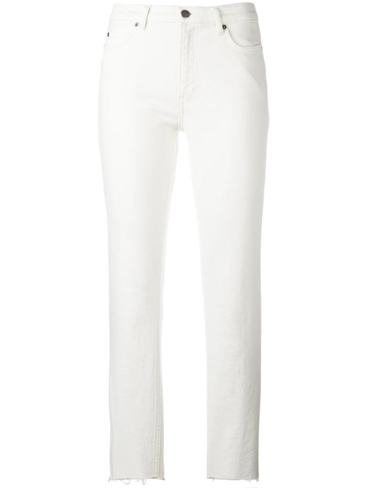 Mih Jeans Bootcut Cropped Jeans, Women's, Size: 30, Nude/neutrals, Cotton/spandex/elastane