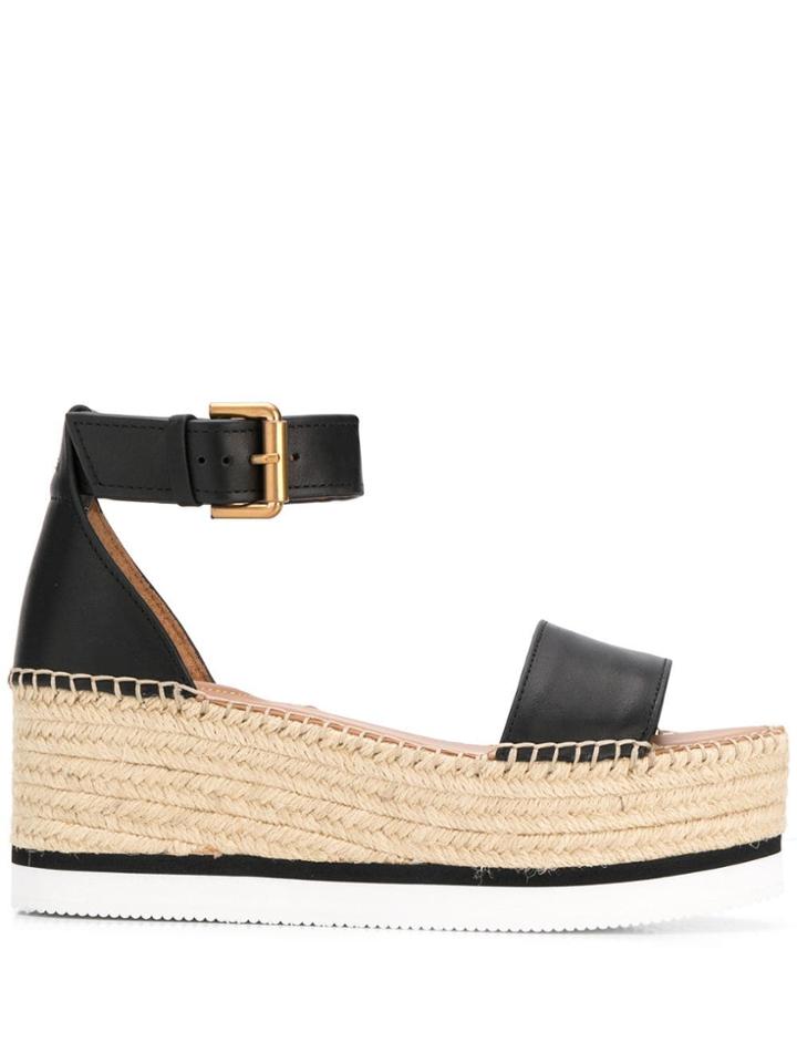 See By Chloé Glyn Platform Sandals - Black