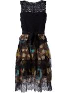 Etro Lace Layered Dress, Women's, Size: 42, Black, Silk/polyester/cotton/polyamide