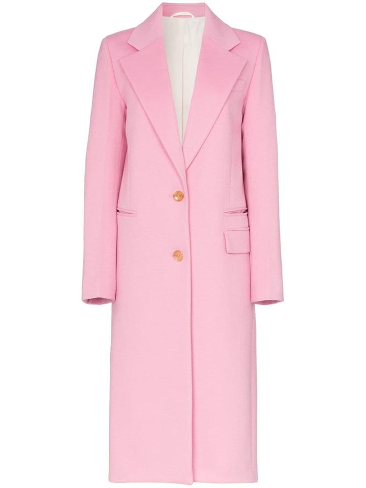 Joseph Magnus Single-breasted Coat - Pink