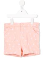 Margherita Kids - Embroidered Denim Shorts - Kids - Cotton/spandex/elastane - 5 Yrs, Toddler Girl's, Pink/purple
