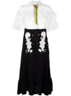Vivetta 'liko' Embroidered Shirt Dress, Women's, Size: 40, Black, Viscose/silk