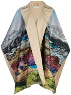 Mary Katrantzou Show Cape Coat - Blue