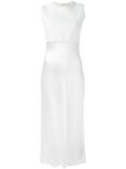 Dkny Layered Slip Dress, Women's, Size: 4, Nude/neutrals, Cotton/nylon/spandex/elastane/merino