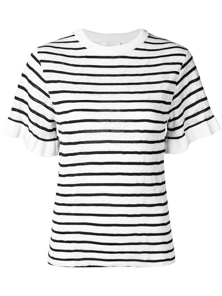 Chloé Knitted Pointelle T-shirt - White