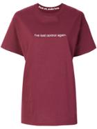 F.a.m.t. I've Lost Control Again T-shirt - Pink & Purple