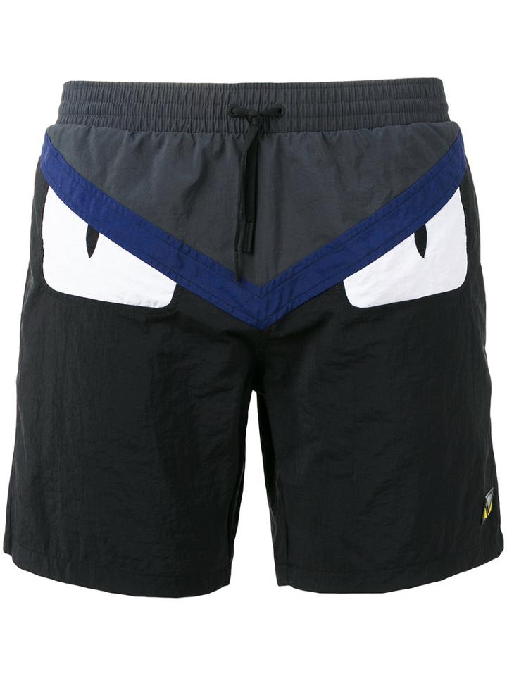 Fendi - Bag Bugs Swim Shorts - Men - Polyamide - 50, Black, Polyamide