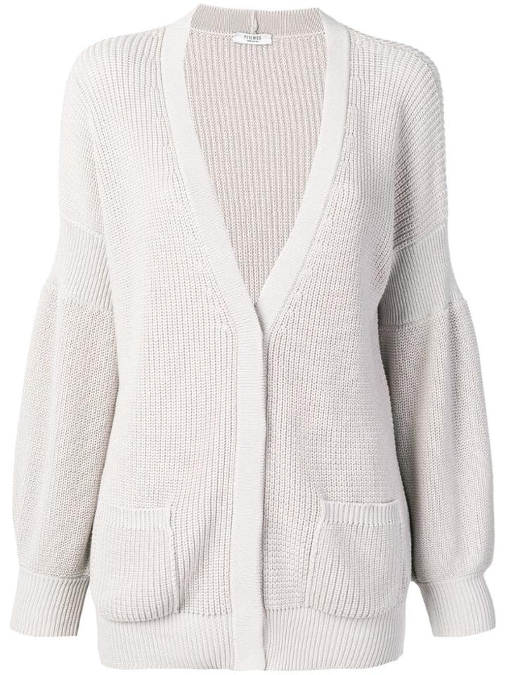 Peserico Buttoned Cardigan - Grey