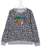 Kenzo Kids Teen Embroidered Tiger Sweatshirt - Grey