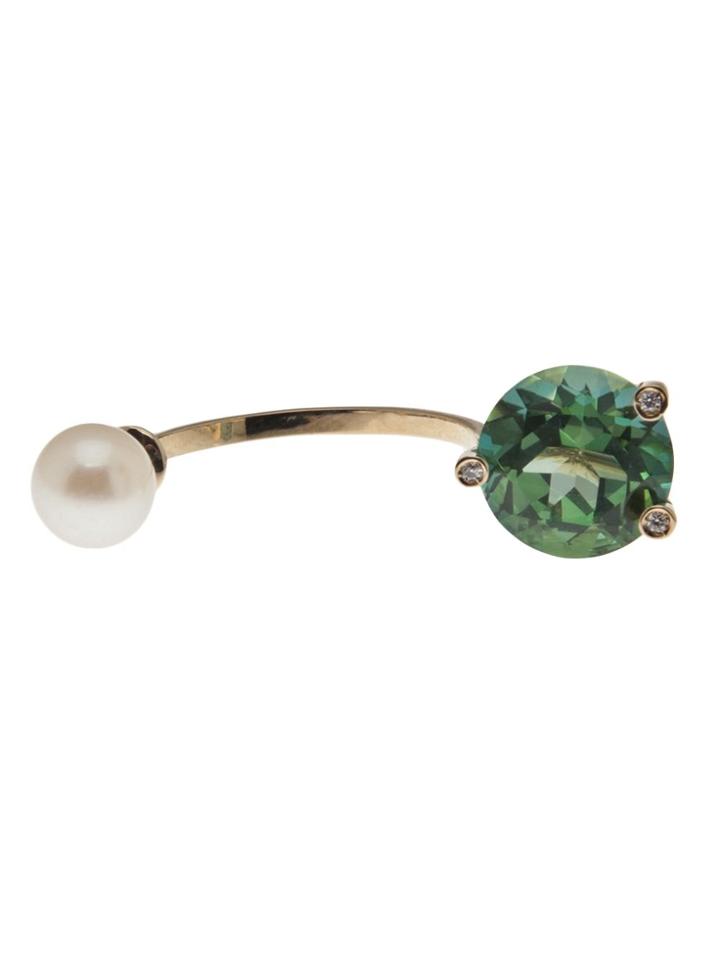Delfina Delettrez 'triangle' Earring - Green