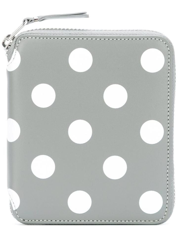 Comme Des Garçons Wallet Polka-dot Zipped Wallet