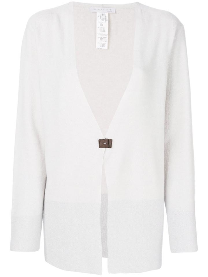 Fabiana Filippi Button Patch Cardigan - Grey