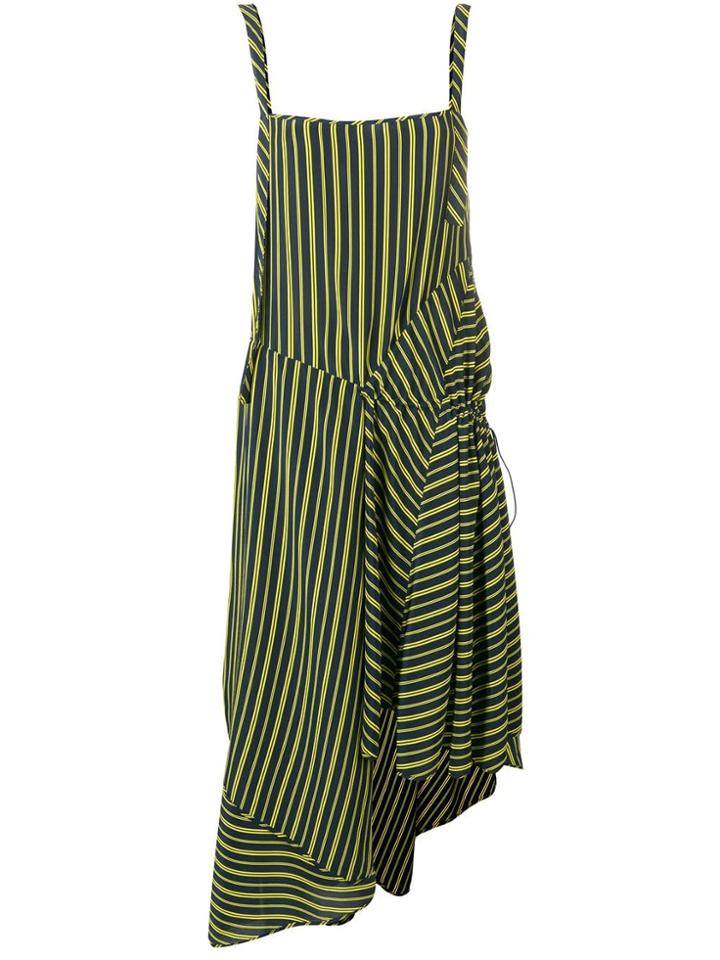 Nina Ricci Striped Asymmetric Dress - Blue