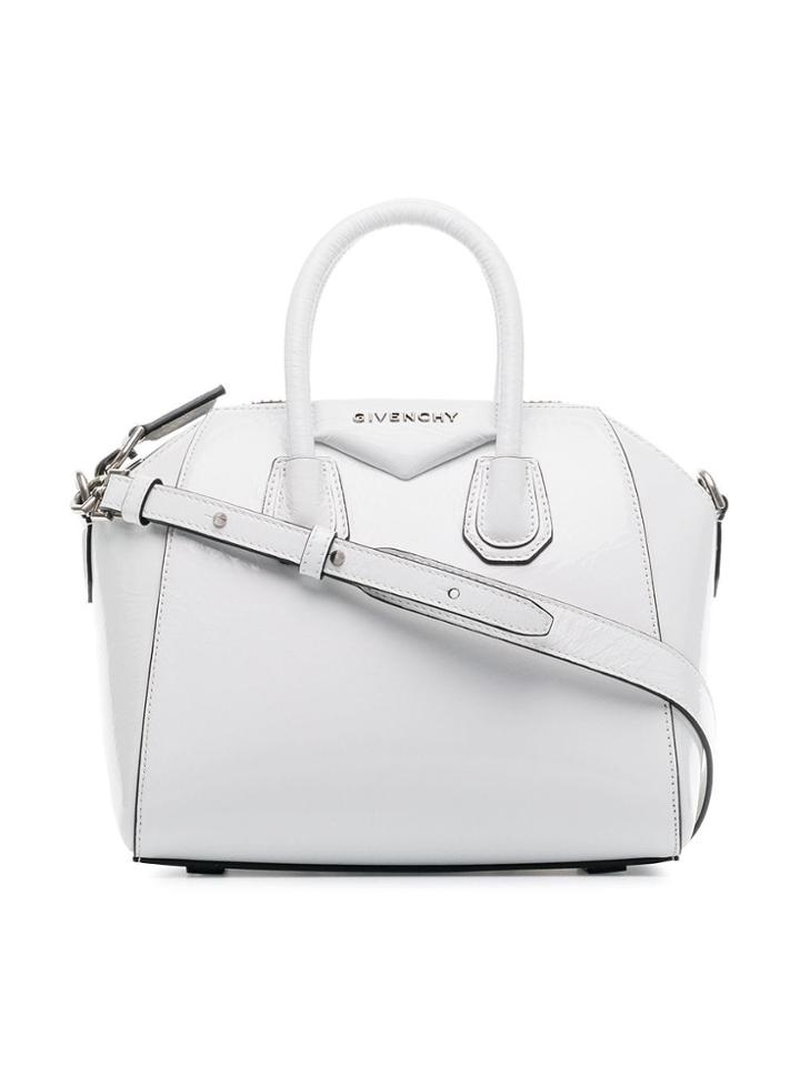 Givenchy White Antigona Mini Leather Bag