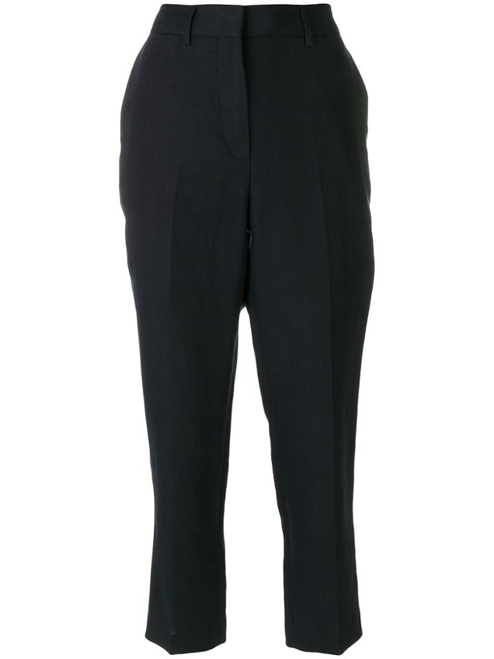Margaret Howell Cropped Tailored Trousers - Blue