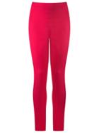 Andrea Marques High-waisted Trousers, Women's, Size: 38, Pink/purple, Spandex/elastane/cotton