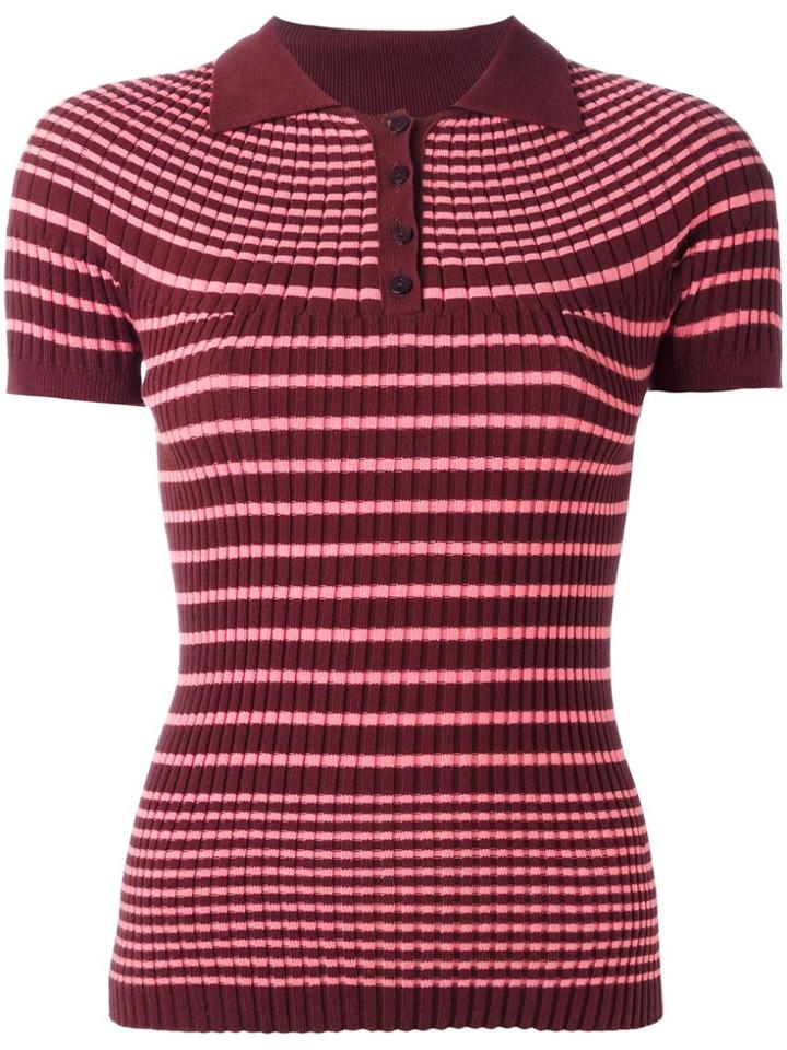 Jean Paul Gaultier Vintage 'matalot' Polo Shirt - Red