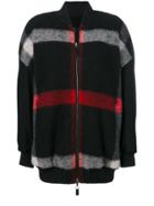 Marcelo Burlon County Of Milan Checked Bomber Jacket - Black
