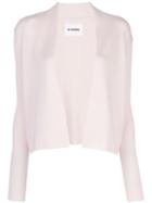 Jil Sander Open Front Knitted Cardigan - Pink