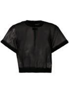 Off-white Transparent Top - Black