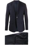 Calvin Klein Single-breasted Wool Suit - Blue