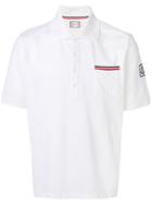 Moncler Gamme Bleu Striped Pocket Polo Shirt - White