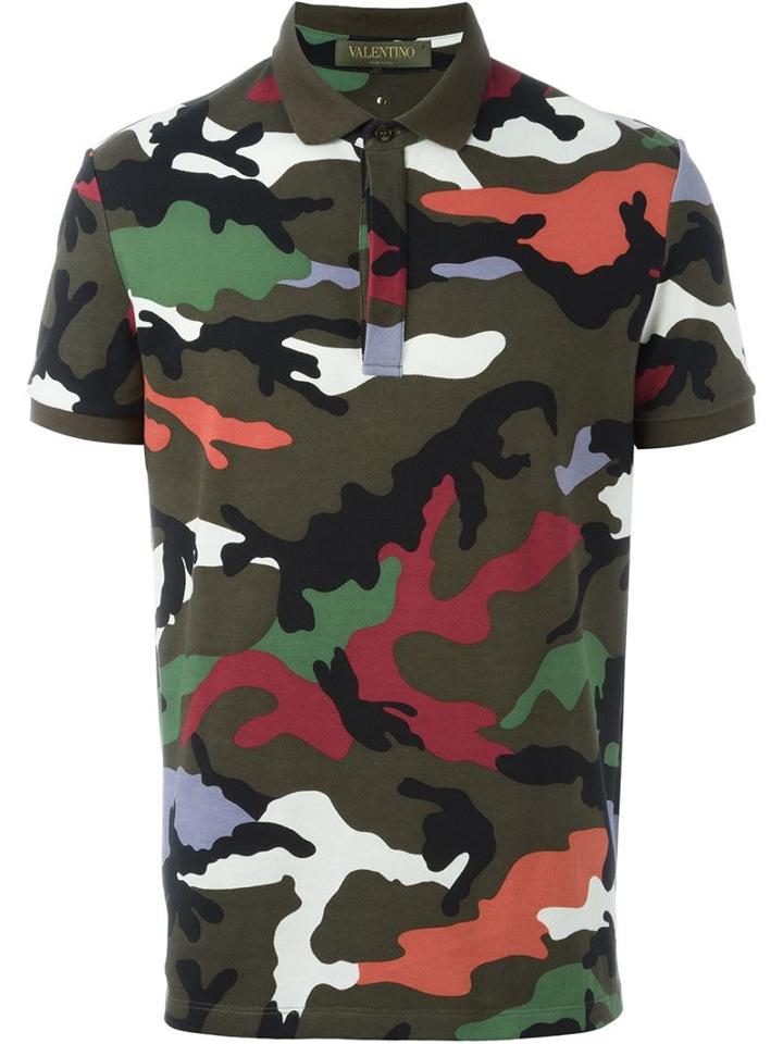 Valentino Camouflage Polo Shirt