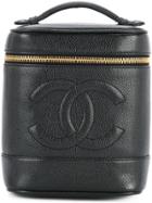 Chanel Vintage Cosmetic Logo Tote - Black