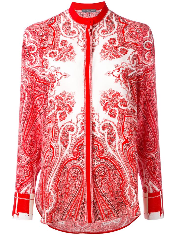 Alexander Mcqueen Paisley Print Shirt - Red
