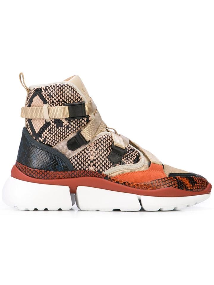 Chloé Sonnie Hi-top Sneakers - Grey
