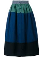 Visvim A-line Panel Skirt, Women's, Size: Small, Grey, Cotton/linen/flax