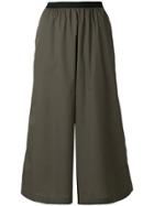 Antonio Marras Cropped Palazzo Trousers - Green