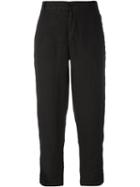 Barena Cropped Linen Trousers, Women's, Size: 46, Black, Linen/flax