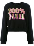 Philipp Plein - Logo Sweatshirt - Women - Cotton - S, Black, Cotton