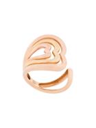 Nevernot Heart Embellished Ring - Metallic