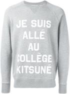Maison Kitsuné Front Print Sweatshirt