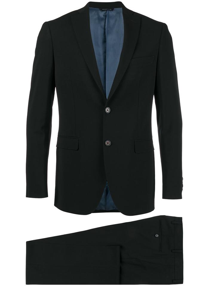 Tonello - Two-piece Suit - Men - Spandex/elastane/cupro/virgin Wool - 52, Black, Spandex/elastane/cupro/virgin Wool