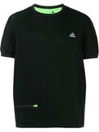 Adidas Originals Black Mesh T-shirt With Contrasting Green Lining