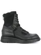 Julius Lace-up Combat Boots - Black