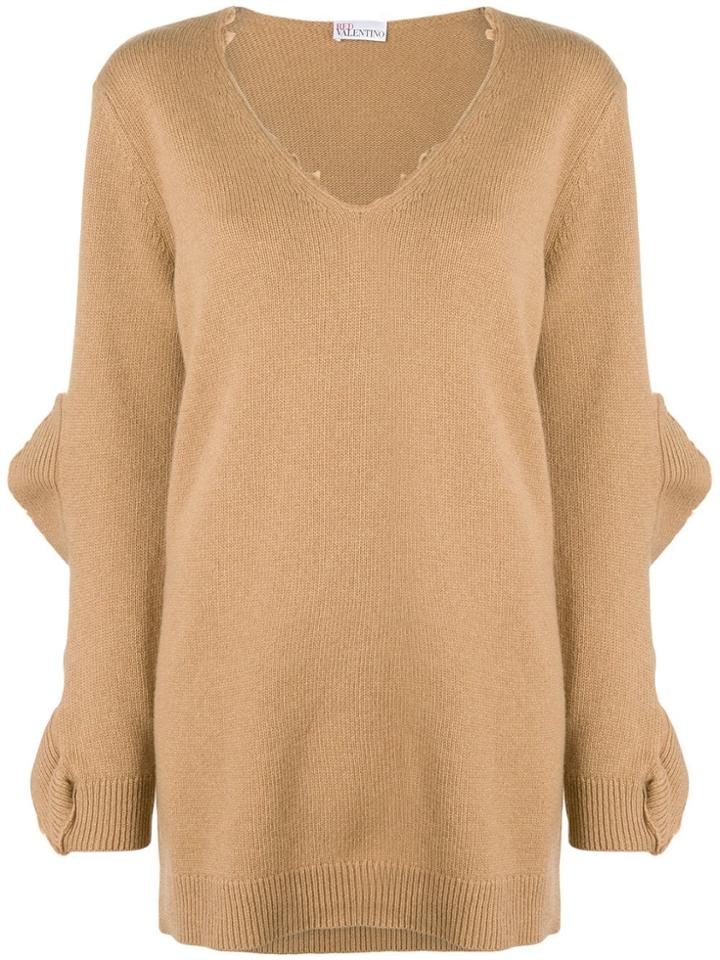 Red Valentino Oversized Sweater - Nude & Neutrals