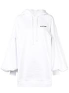 Wandering Balloon Sleeve Hoodie - White